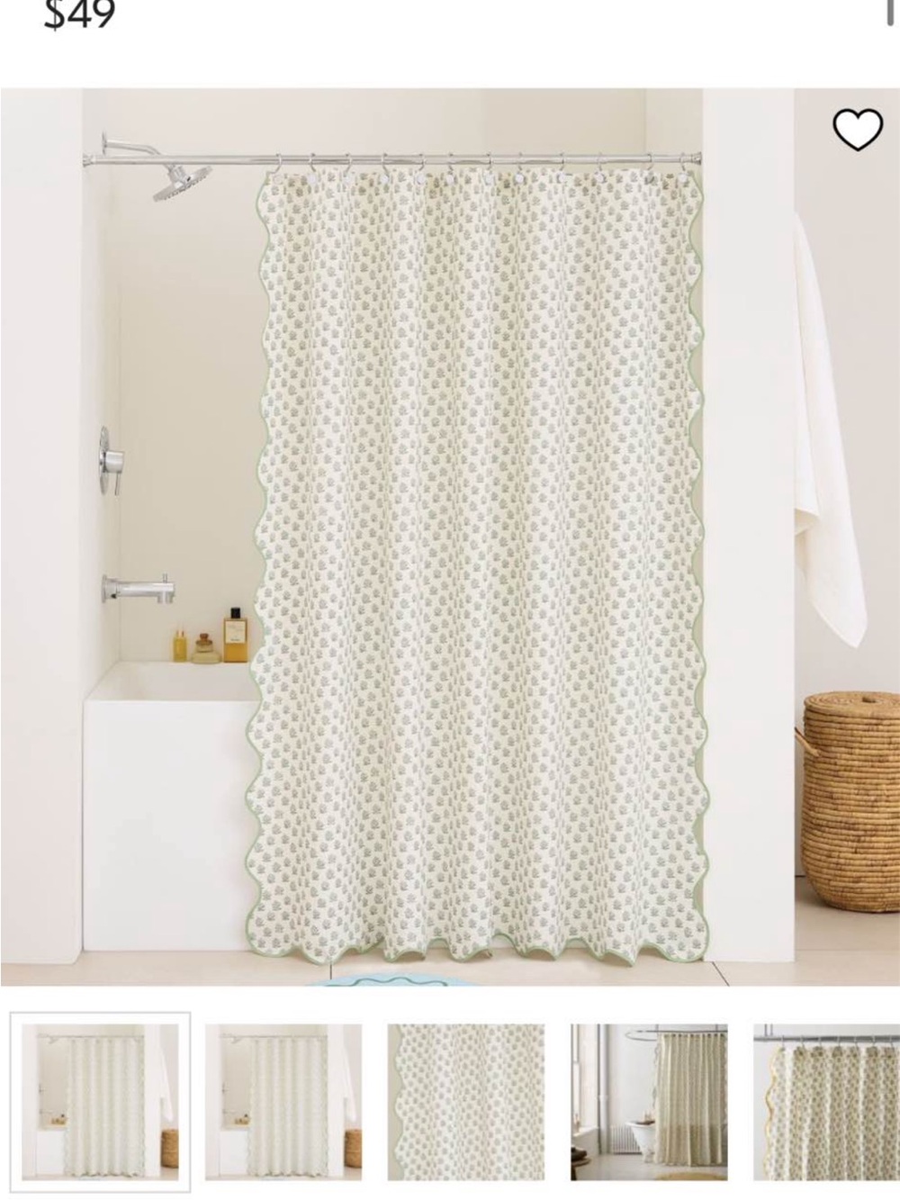 West Elm Shower Curtain